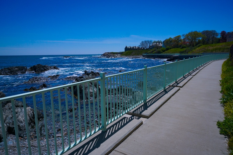 Cliff Walk along Newport RI