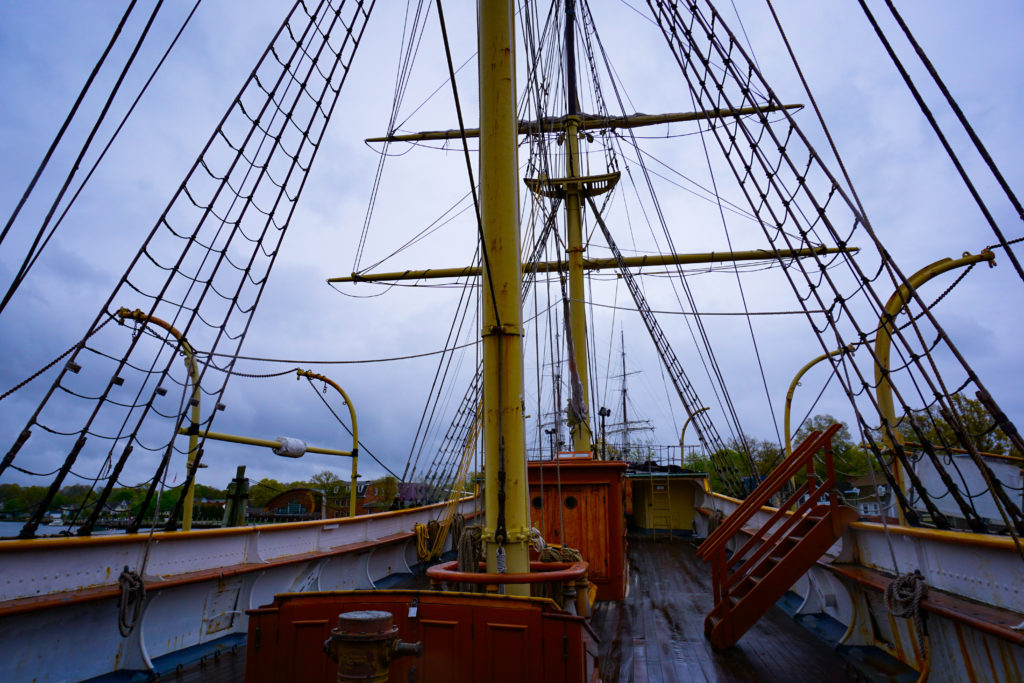 Deck of the Joseph Conrad Mystic Seaport