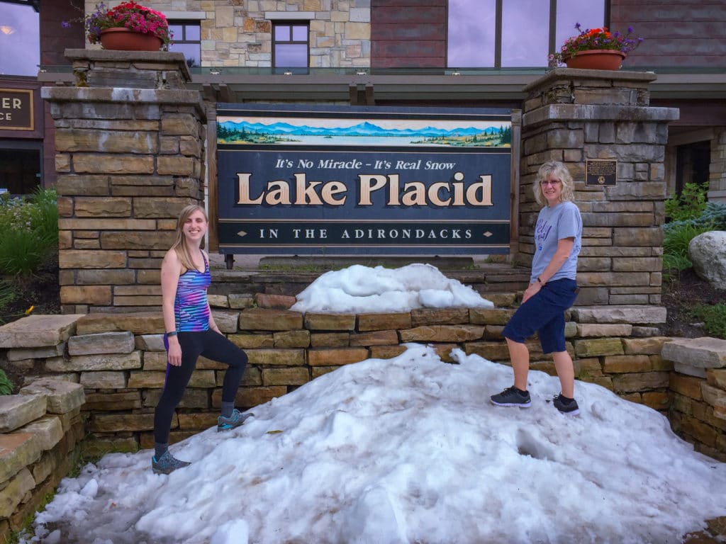 Lake Placid Snow Sign