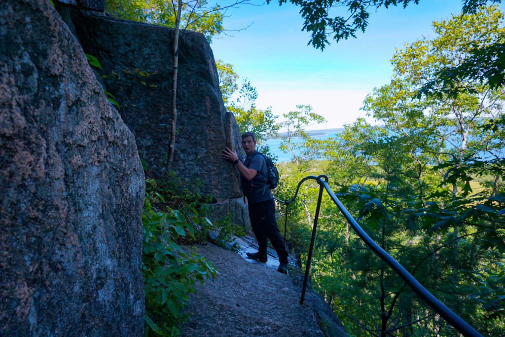 Mike on the Precipice Trail Acadia