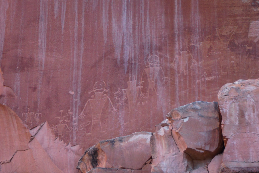 Petroglyphs at Capitol Reef National Park Utah